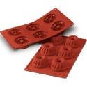 PLAQUE SILICONE 300X175 - 6 kougloffs Ø 75xht41.5 mm - 100ml