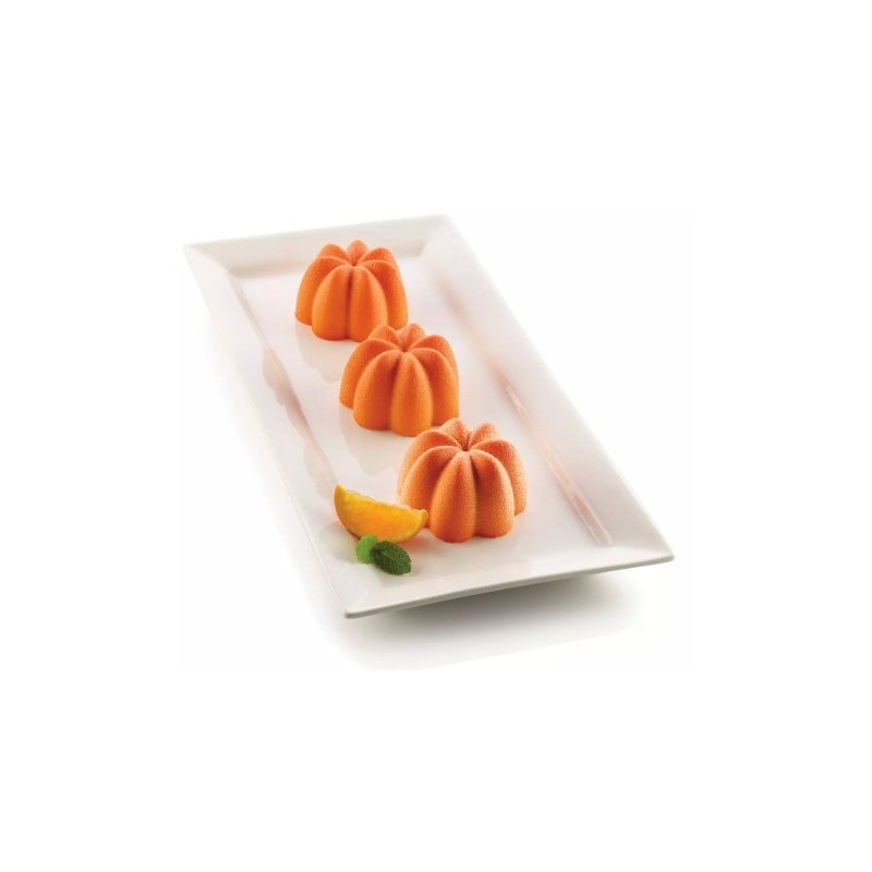 PLAQUE SILICONE 300X175 - 8 charlottes Ø 70xht41.5 mm - 102ml