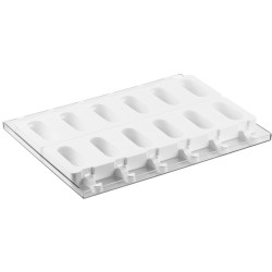 MOULE A GLACE - 12 esquimaux bombés - 93x43xht25 mm - 76ml