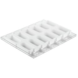 MOULE A GLACE - 12 moules esquimaux - 92x42xht23 mm - 80ml