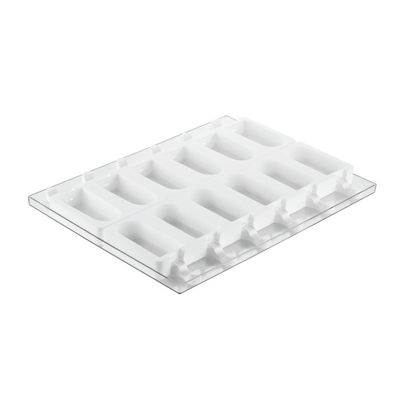 MOULE A GLACE - 12 moules esquimaux - 92x42xht23 mm - 80ml
