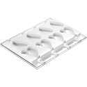MOULE A GLACE - 8 moules cœur - 91x85xht23 mm - 96ml