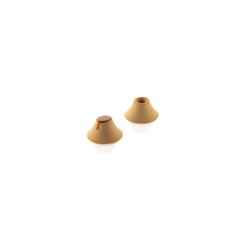 PLAQUE SILICONE 300X175 - 6 volcans vesuvio Ø 80xht40 mm - 85ml