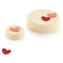 PLAQUE CHABLON SILICONE - 30 cœurs 31x31xép2 mm (lot de 2)