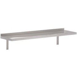 ETAGERE MURALE PLEINE INOX