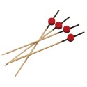 PIQUE BAMBOU NOIR TETE ROUGE (Lot de 200)