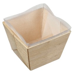 MOULE DE CUISSON BARQUETTE BOIS CARREE