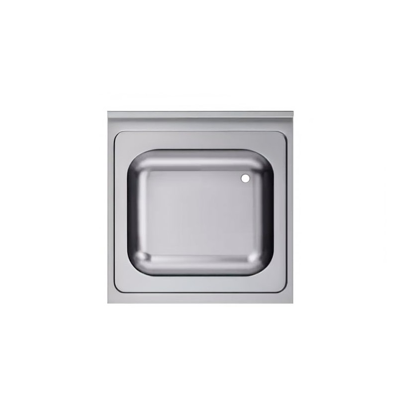 DESSUS DE PLONGE  600X600 1 bac sans égt (bac de 500x400x300)