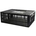 CAGE A VOLAILLES ECO-DURABLE 105 L - 2 PORTES - NOIRE