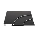 ESCALIER NOIR "ARENA" - 800x800x ht 45 mm