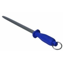 FUSIL CHROME STANDARD ROND - 300 - manche plastique - BLEU