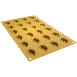 PLAQUE SILICONE 300X175 - 24 gousses d'ail 19.6x33xht19.7 mm - 4ml