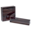 BOITE MACARONS CARTON + COUVERCLE PVC - 210x50xht45 mm (Lot de 45)