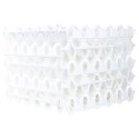 ALVEOLES A ŒUFS EN PLASTIQUE 300X300X50 MM - BLANC (Lot de 6)