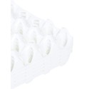 ALVEOLES A ŒUFS EN PLASTIQUE 300X300X50 MM - BLANC (Lot de 6)