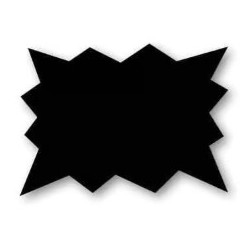 ECLATE PVC NOIR 150X100 mm (lot de 25)