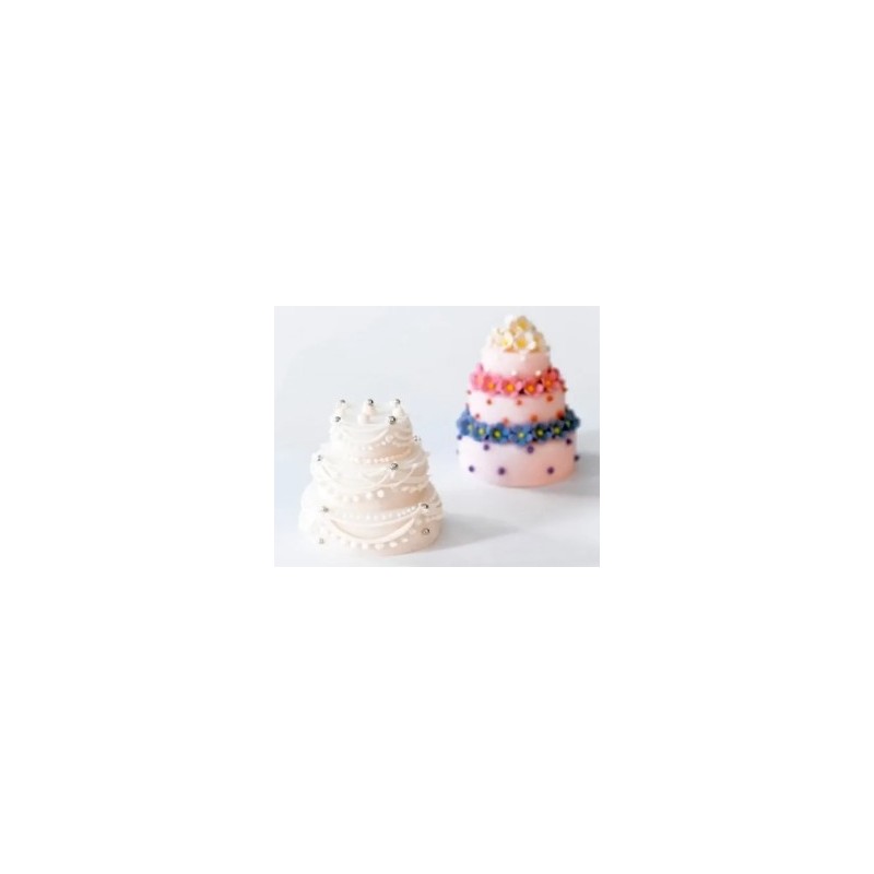 PLAQUE SILICONE 300X175 - 6 wonder cakes Ø 75xht60 mm - 177ml