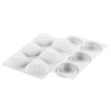 PLAQUE SILICONE 300X175 - 6 cœurs lovely 82.6x74xht35 mm - 110 ml