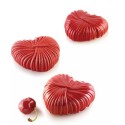 PLAQUE SILICONE 300X175 - 6 cœurs lovely 82.6x74xht35 mm - 110 ml