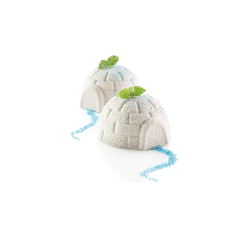 PLAQUE SILICONE 300X175 - 6 igloos 75x70xht42 mm - 115ml
