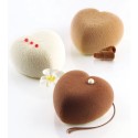 PLAQUE SILICONE 300X175 - 8 cœurs bombés amorini 63.5x65xht39 - 100ml