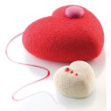 PLAQUE SILICONE 300X175 - 8 cœurs bombés amorini 63.5x65xht39 - 100ml