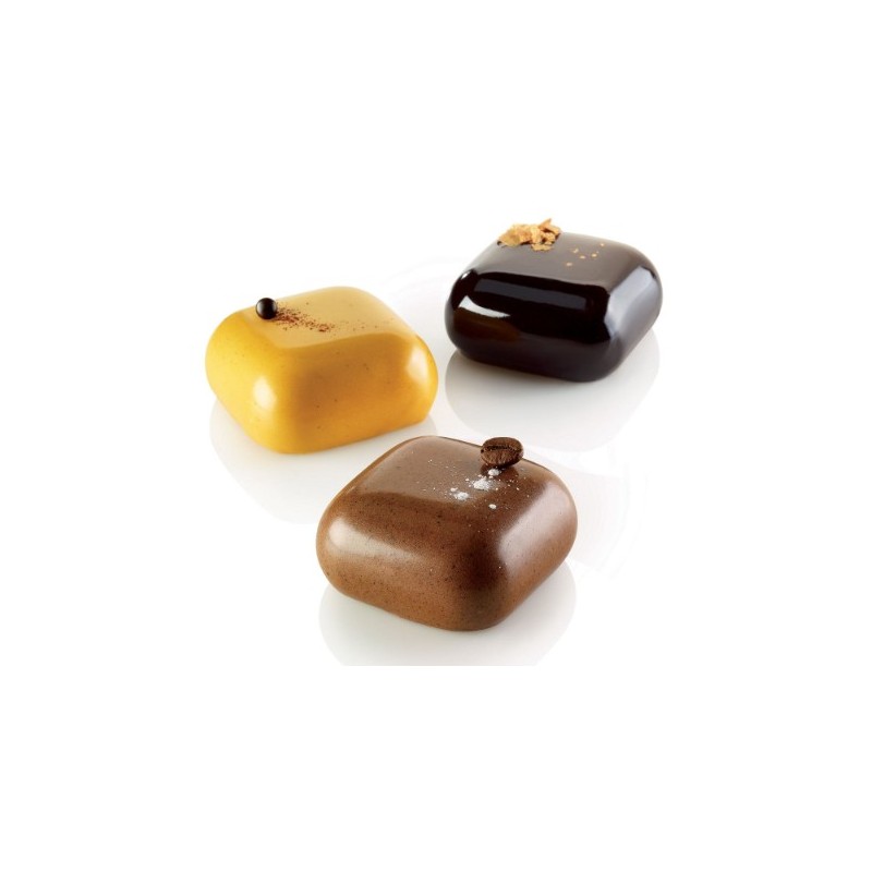 PLAQUE SILICONE CARRES BOMBES