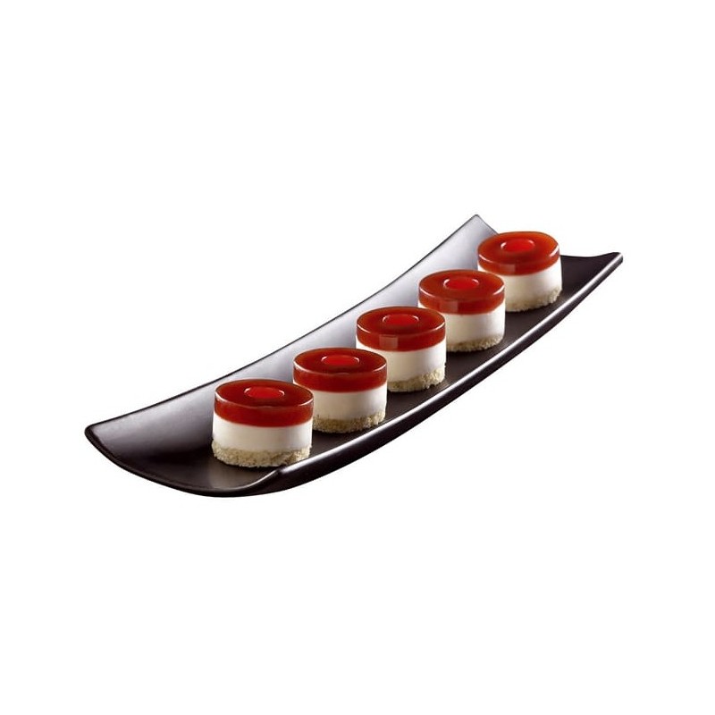 PLAQUE SILICONE 300X175 - 15 sushis rolls Ø 40xht25 mm - 29ml