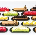 PLAQUE SILICONE 300X175 - 10 fashion éclairs 130x25xht25 mm - 80ml