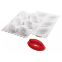 PLAQUE SILICONE 300X175 - 6 cabosses cacao 102x54xht42 mm - 115ml