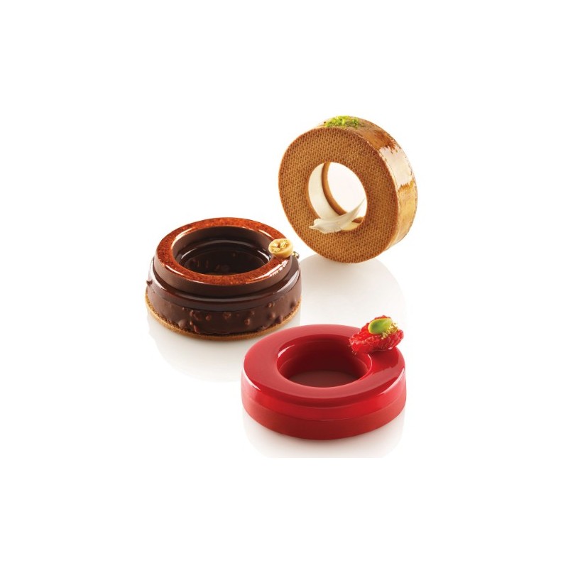 KIT PLAQUE SILICONE 300X175 - 6 anneaux ring Ø 85xht18 - 65ml