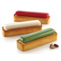 KIT PLAQUE SILICONE - 6 tartelettes rectangles 120x35xht20 mm - 26ml