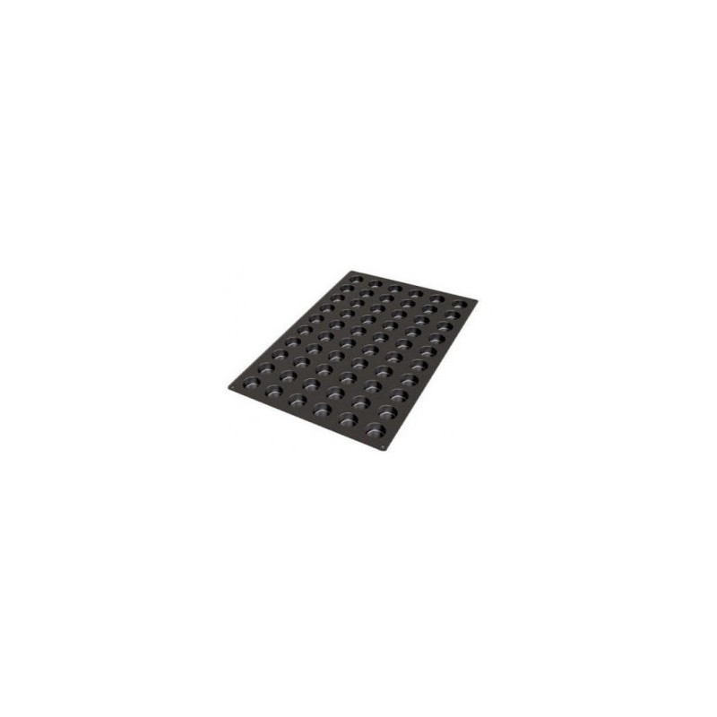 PLAQUE SILICONE 600X400 - 60 muffins mignons Ø 40xht20 mm - 25ml
