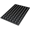 PLAQUE SILICONE 600X400 - 77 mini savarins Ø 41xht12 mm - 12ml