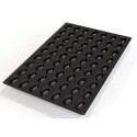 PLAQUE SILICONE 600X400 - 63 ovales 51x31xht20 mm - 20ml