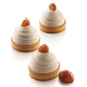 KIT PLAQUE SILICONE - 6 tartelettes mont blanc Ø 80xht20 mm - 106ml