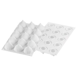 PLAQUE SILICONE 300X175 - 15 mini russian Ø 41.5xht45.5 mm - 30ml