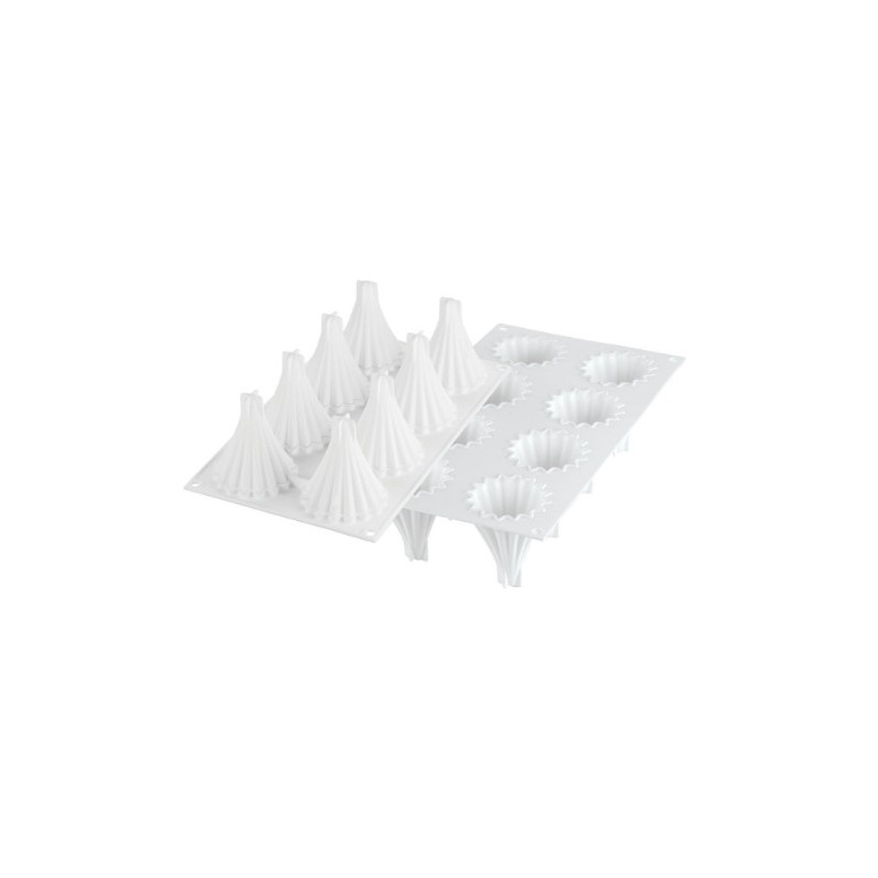 PLAQUE SILICONE 300X175 - 8 astros Ø 87xht79.5 mm - 95ml