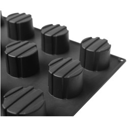 PLAQUE SILICONE RONDS RAYES