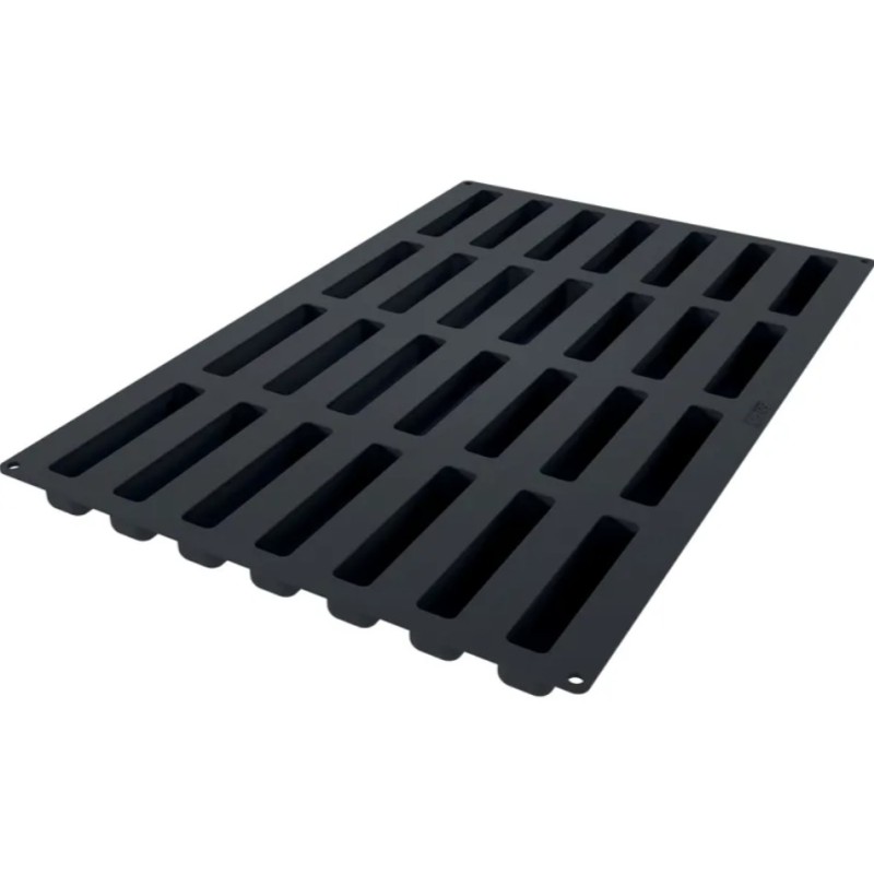 PLAQUE SILICONE 600X400 - 28 stripes éclairs 130x28xht28 mm - 95ml
