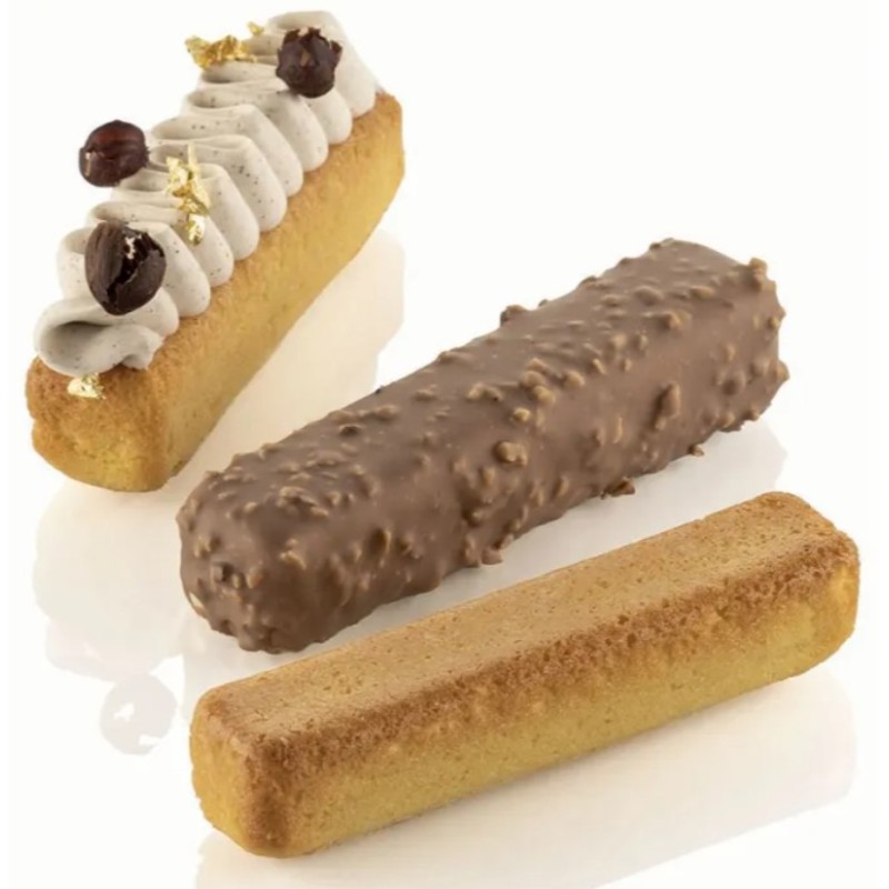 PLAQUE SILICONE 600X400 - 28 stripes éclairs 130x28xht28 mm - 95ml