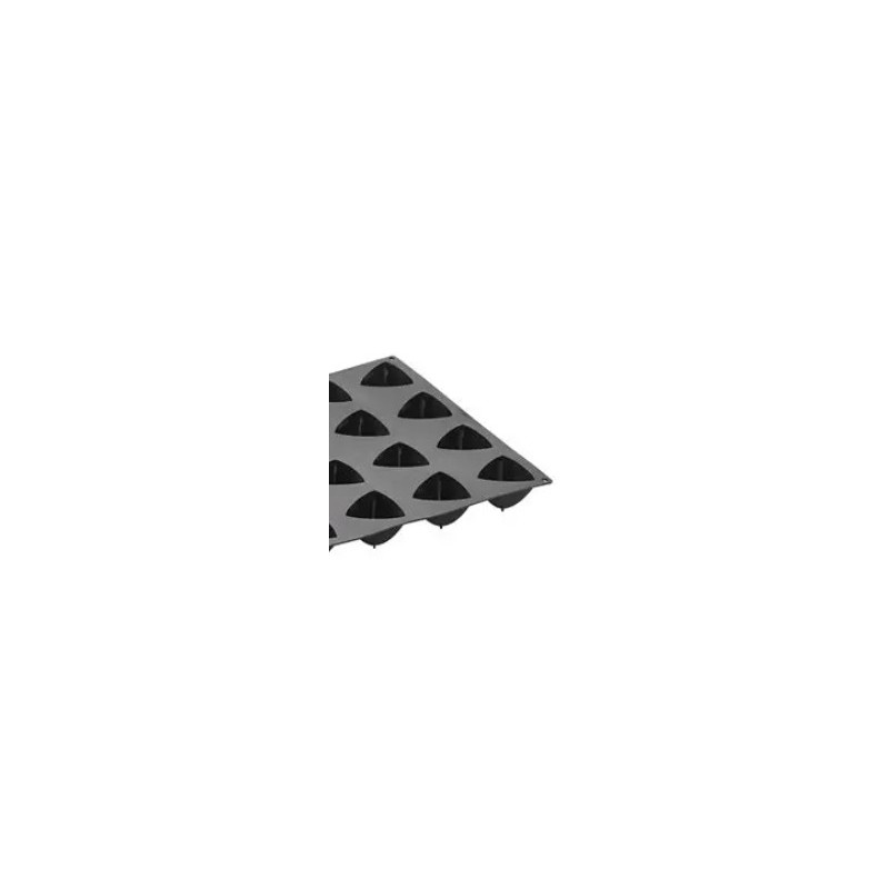 PLAQUE SILICONE 600X400 - 24 triangles bombés 75x72xht58 mm - 96ml