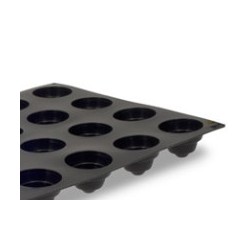 PLAQUE SILICONE 600X400 - 24 cônes anneaux Ø 70xht50 mm - 110ml