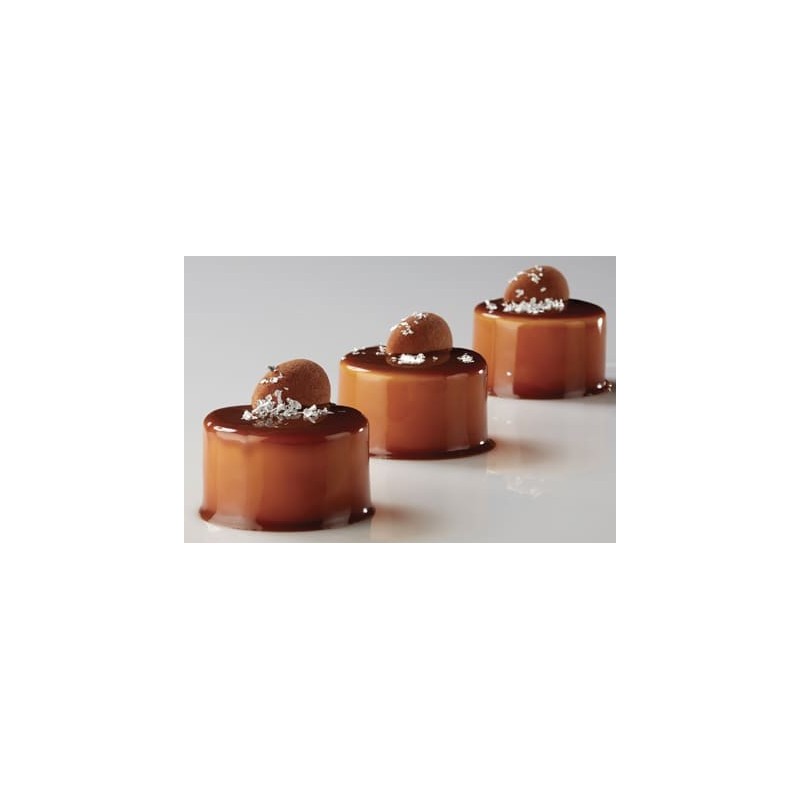 PLAQUE SILICONE 600X400 - 24 cylindres Ø 65xht40 mm - 130ml