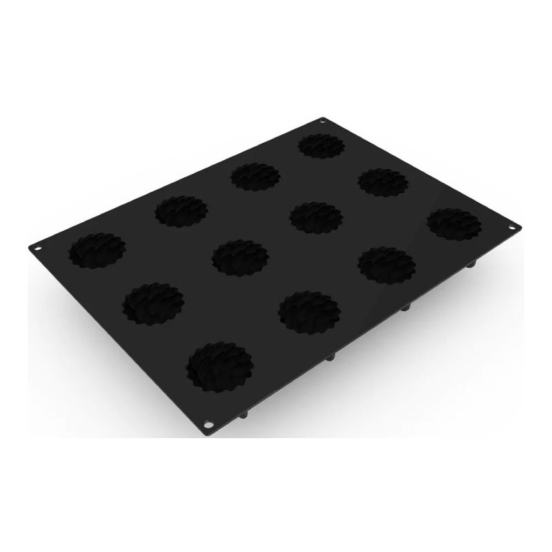PLAQUE SILICONE 400X300 - 12 façon st honoré Ø 72xht40 mm - 100ml