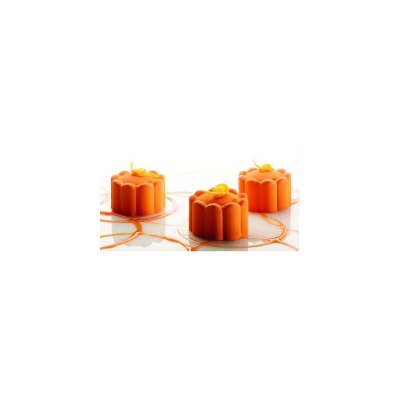 PLAQUE SILICONE 600X400 - 24 charlottes Ø 65xht38 mm - 105ml