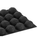 PLAQUE SILICONE 600X400 - 24 1/2 ballons Ø 80xht45 mm - 153ml