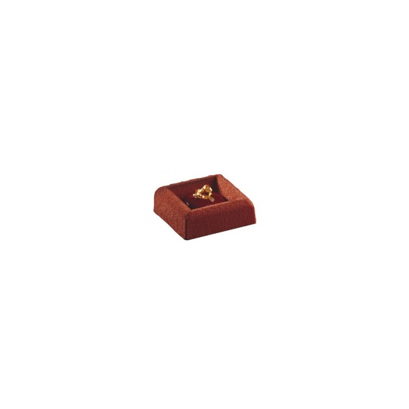 PLAQUE SILICONE 600X400 - 77 mini savarins carrés 38x38xht13.5 mm - 1