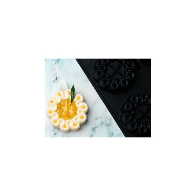 PLAQUE SILICONE 400X300 - 12 ondulations Ø 80xht30 m - 115ml