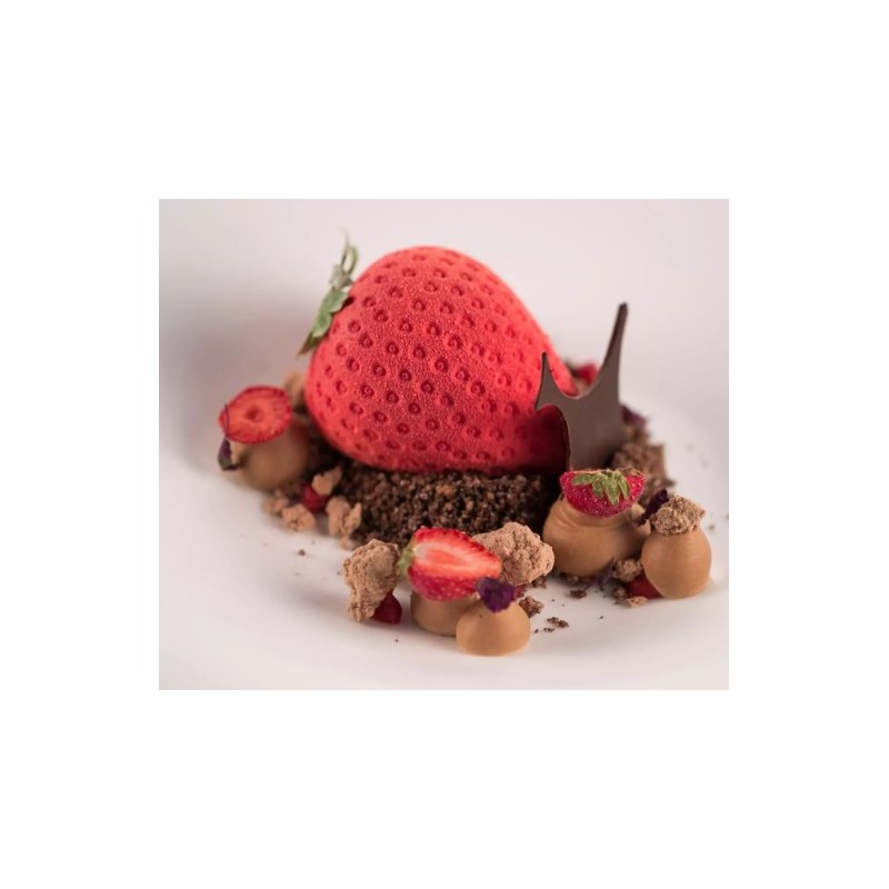 KIT MOULE SILICONE - 5 fraises 60x77xht54 mm - 120ml